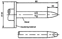 IEC Test Probe 11 Rigid Probe for Mechanical Resistance and Protection Assessment